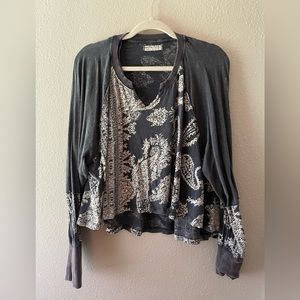 cutest long sleeve free people shirt